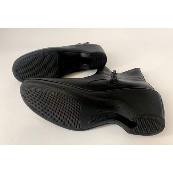 Dansko Women's Meghan Black Leather Zip Up Boots Euro 41 US Size 10.5 - Picture 6 of 7